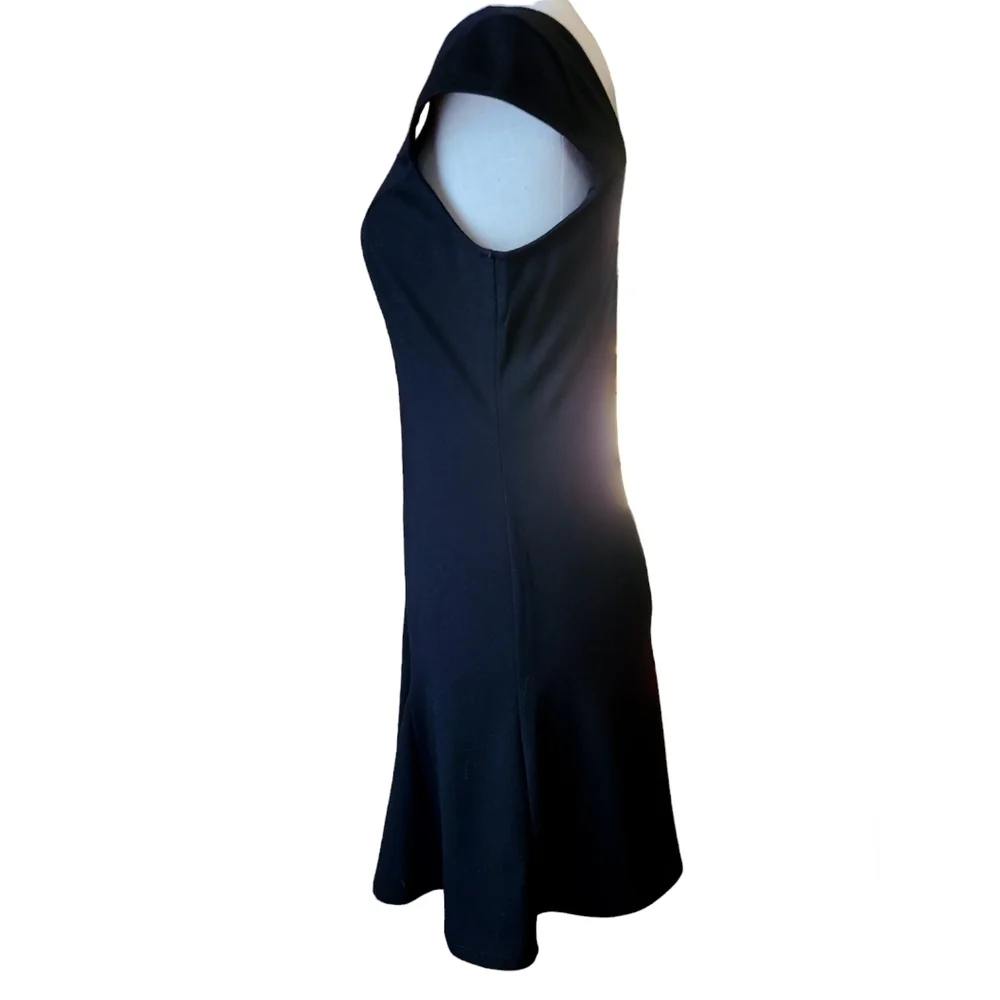 Casual Couture Black Dress w/ Full Frontal Zipper1 - Picture 2 of 3